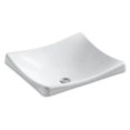 thumbnail image 2 of Kohler 2833-96 18.25 in. Rectangular Vessel Bathroom Sink with No Overflow - Biscuit, 2 of 2