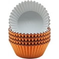thumbnail image 2 of Standard Orange Foil Cupcake Liners Muffin Baking Cups for Party and More, 100-Count, 2 of 4