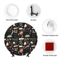 thumbnail image 4 of Kdxio Vegetable Quiche Bone China Decorative Plate Ceramic Decorative Plate for Home Office Wall Stand Decorative Plates for Home Bedroom-10in, 4 of 6