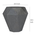 thumbnail image 4 of Mesa auxiliar Benzara Cinti geométrica de madera de mango gris 50cm, 4 of 4