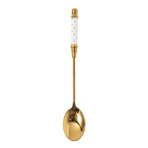Ceramic Handle Stainless Steel Spoon Spoon, Flowers Spoon, Sugar Spoon,tea Spoon, Coffee Spoon, Ice Cream Desert Spoon Stirring Soup Tableware for Home Kitchen, 5.7 Inch