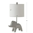 thumbnail image 3 of SAFAVIEH Ellie 20 in. Elephant Grey Ceramic Table Lamp with 100% White Cotton Shade, 3 of 6