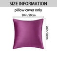 thumbnail image 5 of REGALWOVEN Pack of 2 Velvet Decorative Throw Pillow Covers Modern Cushion Covers with Zipper Purple 20" x 20", 5 of 6