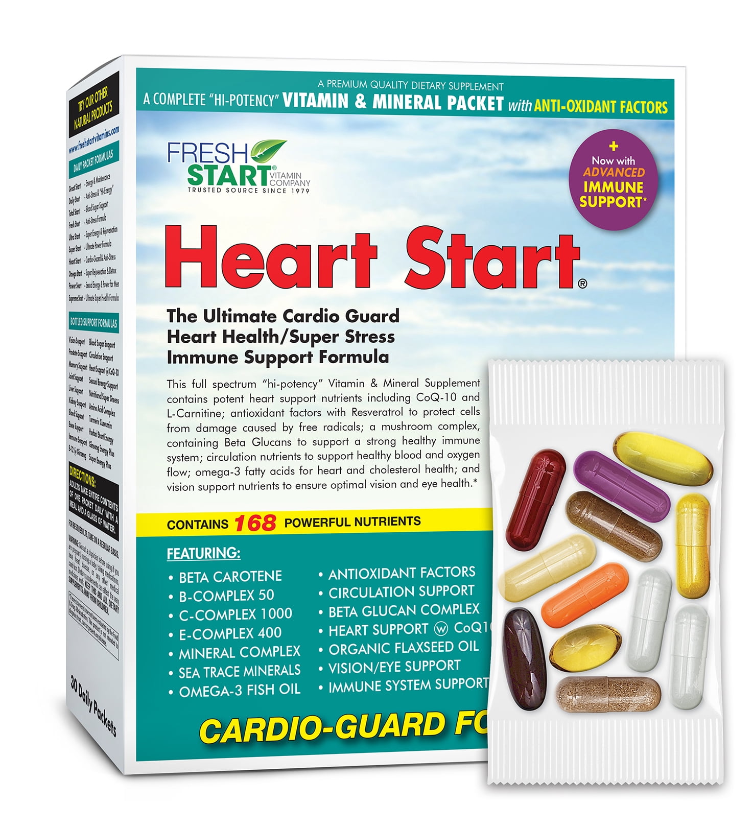 Heart Start Complete Daily Vitamin Pack Heart, Circulation