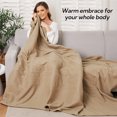 thumbnail image 2 of LNGOOR 72” x 84” Reversible Fleece Electric Heated Blanket - 10-Hour Auto-Off  4 Heat Settings  ETL Certified  Soft  Cozy  Machine Washable  Perfect for Full Body Warmth at Home or Office, 2 of 6