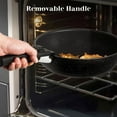 thumbnail image 3 of 12-Piece Nonstick Cookware Set with Detachable Handles, Induction Compatible, Stackable for RV/Home Kitchen, Black, 3 of 7