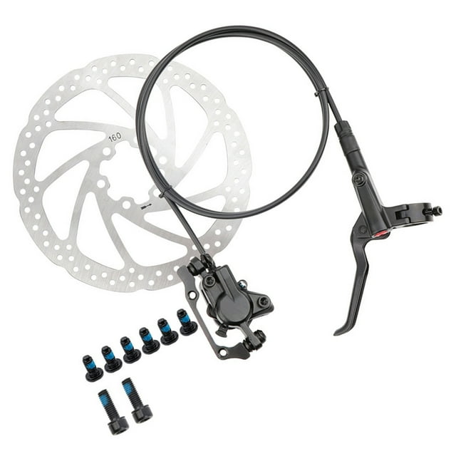 facefd Disc Oil Brake Kit Aluminum Alloy Calipers Levers for Mountain Bike, Left Rear Oil Brake, 1Pc Disc Rotor, 1400mm No.06