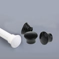 thumbnail image 3 of Curtain Rod End Cap,Straight & Sturdy Drapery Rods Head Draperies Finials 1. Hole for Living Room Bedroom Sliding Door, Pack Of 2PCS White, 3 of 5