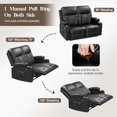 thumbnail image 6 of LOBERFVE Living Room Furniture Set, Loveseat Recliner 2 Seater and 360° Swivel Recliner Chair with Heat and Massage, Luxury Reclining Sofa 2PC Set for Living Room, 6 of 6