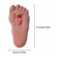 thumbnail image 3 of Squishy Stress Toy with Funny Foot Shape and Stretchy Soft Silicone, 1-Pack, Flesh-Tone, for Desk Fidgeting, Sensory Toy, 3 of 8