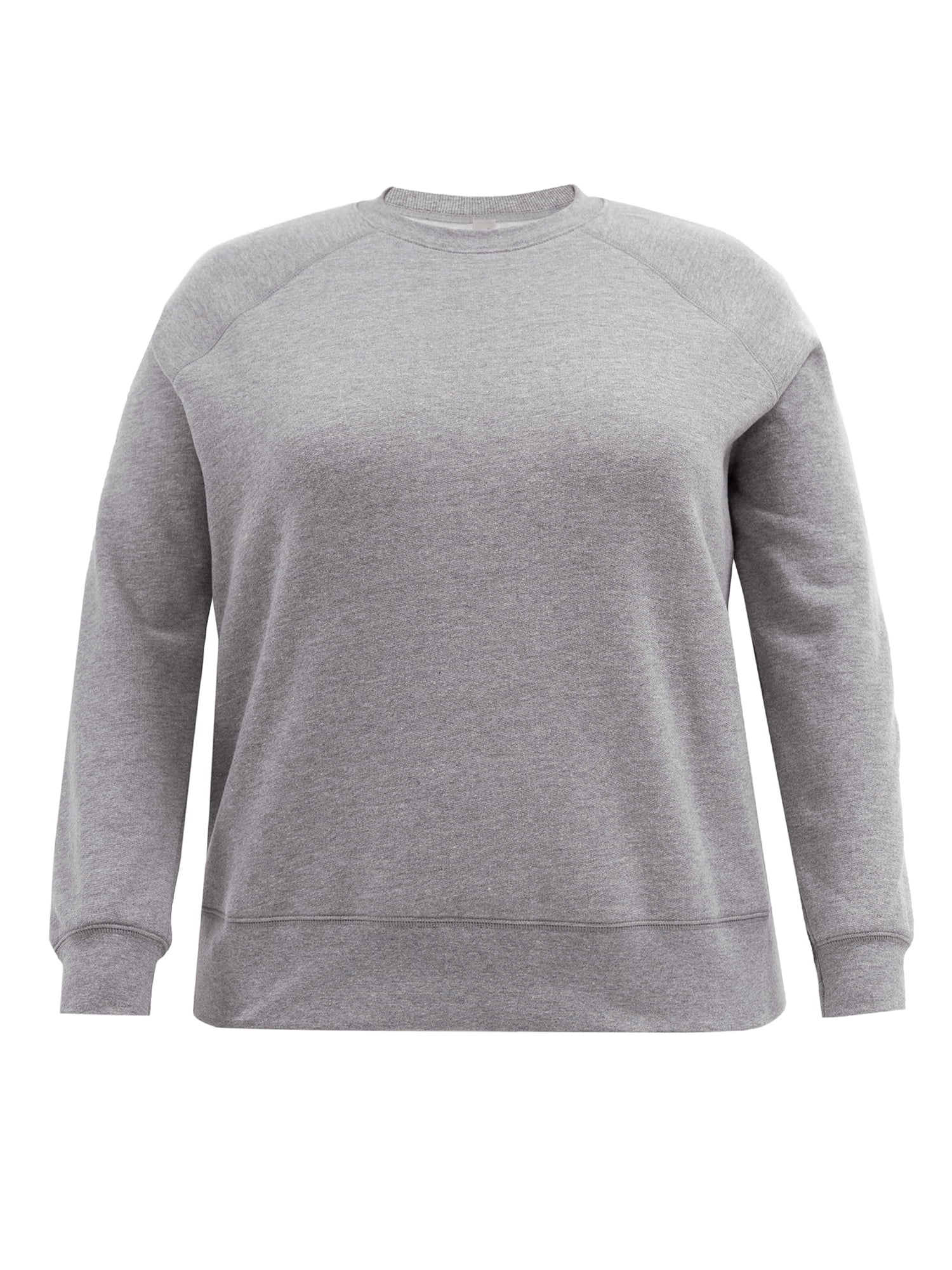 Terra & Sky Women's Plus Size Fleece Sweatshirt, Available in 1,2, and 3- Packs, Size 0X-4X
