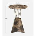 thumbnail image 6 of Uttermost Levitate Marble Accent Table in Brown, 6 of 10