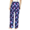 thumbnail image 2 of Bixox Women's Skull starry sky flower leaf Patterned Pajama Pants Loungewear, 2 of 5