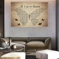 thumbnail image 2 of Butterflies Vintage Canvas Wall Art Canvas As I Sit in Heaven and Watch You Everyday Poem Painting on Canvas Wooden Background Rustic Inspirational Quotes Wall Art Paintings Quotes Poem Room, 2 of 6