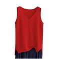 thumbnail image 2 of Dxzfnsa Women Summer Tank Top Eyelet Embroidery 2026 Spring Vacation Sleeveless V Neck Loose Fit Shirt Fashion Casual Clothes S-5XL, 2 of 4