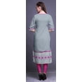 thumbnail image 4 of Bimba Printed Straight Kurtis For Women Panel Kurta Summer Tunic, 4 of 4