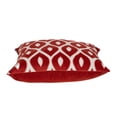 thumbnail image 4 of Parkland Collection Onyx Contemporary Red Pillow Cover With Poly Insert, 4 of 6
