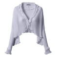 thumbnail image 6 of Trgacdwlo Summer Chiffon Crop Cardigans for Women Lightweight Open Front Casual Long Sleeve Beach Cover Up Tops for Everyday Street Wear, 6 of 7