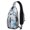 Grey-7, variant on Ocean Marine Life Sling Bag with Abstract Coral Reef Print, Lightweight Crossbody Backpack, Adjustable Strap, Durable Travel Daypack for Beach and City Walks