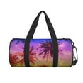 thumbnail image 2 of Haiem Palm Trees at Sunset Pattern Gym Bag for Women Men, Waterproof Travel Duffel Bags, Personal Item Travel Bag Weekender Bag with Shoes Compartment & Wet Pocket, 2 of 8