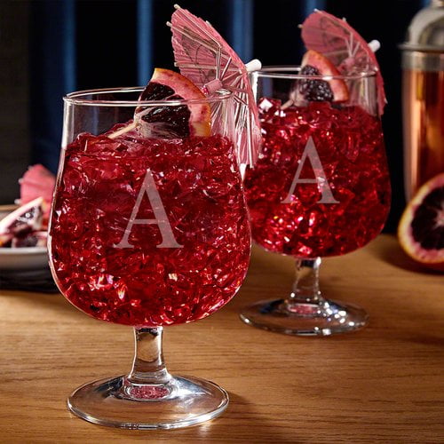 Home Wet Bar Montego Personalized 15 oz. Hurricane Cocktail Glass (Set of 2) by