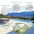 thumbnail image 3 of Green Leaves Outdoor Rug for Patio/Deck/Porch, Non-Slip Large Area Rug 6 x 9 Ft, Summer Botanical Farmhouse Watercolor Leaf Indoor Outdoor Rugs Washable Area Rugs, Camping Rug Carpet Runner, 3 of 8