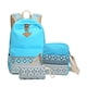 thumbnail image 1 of Sonducket de lona de 3 piezas, conjunto organizador de hombro, gran capacidad, cremallera, estilo étnico, mochilas escolares, bolsa de Mochilas Cielo azul, 1 of 6