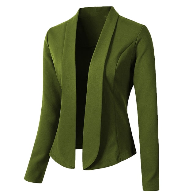 Ruimatai Veste de Petit Tailleur Décontractée à Manches Longues pour Femmes, Petit Tailleur