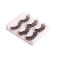 thumbnail image 3 of 3 piezas de pestañas postizas DIY 3 pares de pestañas superiores 3D ligeras de ojo de gato artificiales Estilo D, 3 of 9