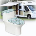 thumbnail image 6 of HELLHERO Turtle Pattern Toilet Cover Set, Adjustable Elastic Bottom Machine Washable, Adds Holiday Charm Soft Universal, Toilet Covers Set, 6 of 8