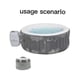thumbnail image 3 of Spa Filter Housing Holder for Hot Tub & Pool Cleaning - Compatible with Lay Z V1 S1, 3 of 4