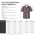 thumbnail image 4 of Fotbe Cute Puppy Black Hawaiian Shirt for Men Unisex Summer Beach Casual Short Sleeve Cotton Linen Button Down Shirts-Small, 4 of 5
