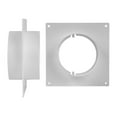 thumbnail image 3 of 2 Pack Square To Round Air Flanges With Mounting Clamps for Ventilation Systems, 3 of 8