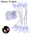 thumbnail image 2 of String Light Ghost Shape Festival Decoration 10/20/40 LEDs Halloween Fairy Lamp Ornament for Home, 2 of 10