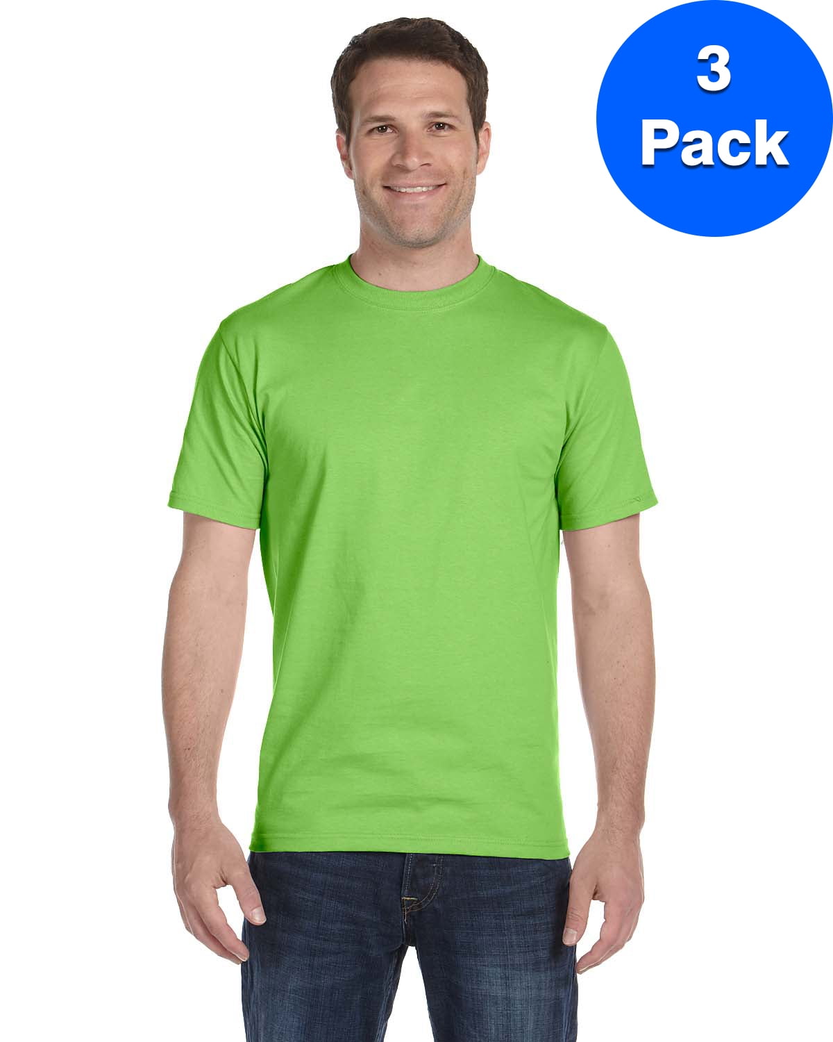 Mens DryBlend 5.6 oz., 50/50 T-Shirt 3 Pack - Walmart.com