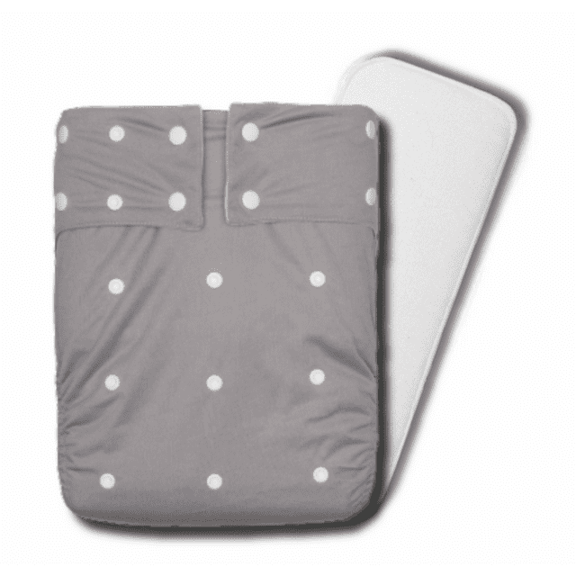 KaWaii Couche en Tissu Réutilisable à Boutons-Pression pour Ados/adultes + 1 Grand Insert Absorbant sous-Vêtement Imperméable pour Incontinence
