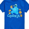 thumbnail image 3 of Sesame Street - Scribble Cookie Monster - Toddler and Youth Short Sleeve Graphic T-Shirt, 3 of 5