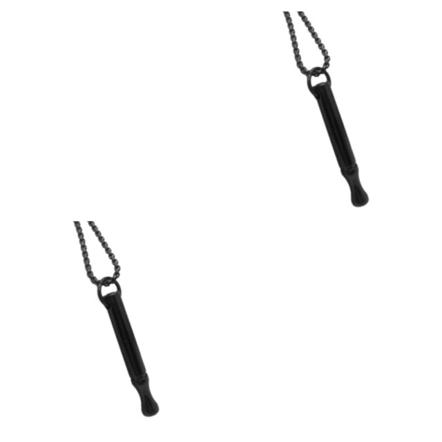 Baohd Déclaration Pièce Breathlace Quitter Vaping Collier Déclaration-Faire Collier Noir 2Set