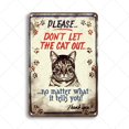 thumbnail image 1 of Letrero de metal con diseño de gallina, vaca, gato, perro, gallo, estilo vintage, para decoración de pared del hogar, póster retro de metal, pintura de hierro, tamaño: 8 x 12 pulgadas, 1 of 4