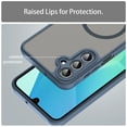 thumbnail image 4 of Xilaimi for Galaxy A17-5G Phone Case: Compatible for Samsung A175G Case ,【Mag-Safe Fit】 Frosted Translucent Soft-Touch Skin & Military-Grade Protection Funda para A 17,Girls Women,Blue, 4 of 7