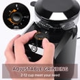 thumbnail image 4 of Congeowe Burr Coffee Grinder Electric, Conical Coffee Grinders Electric, One-Touch Automatic, Adjustable with 28 Precise Grind Setting, Espresso Coffee Grinder, Black, 4 of 7