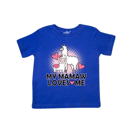 

Inktastic Mamaw Loves Me Llama Gift Toddler Toddler Girl T-Shirt