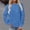 Blue, variant on Womens Pullover Sweatshirts Crewneck Long Sleeved Solid Color Pullover Top Plus Size Fall Winter Gym Workout Outdoor Sport Comfortable Top,Purple