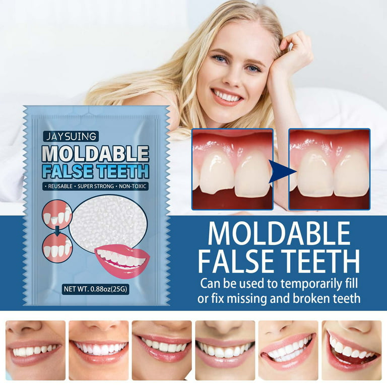 Moldable False Teeth Reusable Super Strong Thermal Beads For Teeth