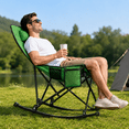 thumbnail image 6 of PNKKODW XL Heated Rocking Camping Chair for Adults,Comfort Outdoor Rocker,Green with Power Pack,3 Heat Levels,Cup Holder,600D Oxford,Heavy Duty 330 lbs,Folding Chair with Back Support, 6 of 20