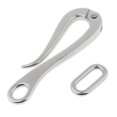 thumbnail image 4 of LOVIVER Hooks & Eye Quick Release Hooks for Boat Guard Rail Stainless Steel 147mm, 4 of 7