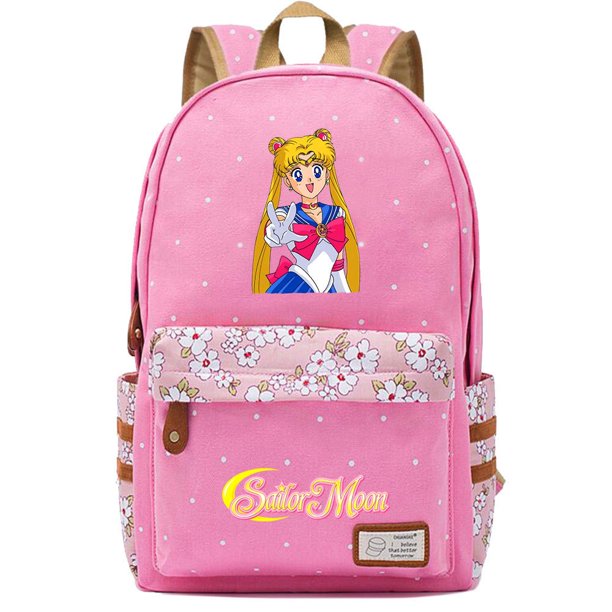 Anime Sailor Moon Impreso Niñas Jóvenes Estudiantes Escuela Primaria Mochila Hombres Mujeres Casual Lona