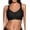black, variant on SHARICCA Seamless Wireless Supportive Bra Push Up Comfort Soft No Underwire Full Coverage Racerback Bras