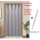 thumbnail image 1 of DEKAXID - Cortina opaca para puerta, resistente y de gran altura, resistente al sol, para proteger la privacidad, a prueba de polvo, para armario y dormitorio, 1 of 7