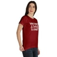 thumbnail image 2 of Inkmeso Womens scoop-neck Vaccinated & Ready To Party Pro-Vaccine T-shirt Top, 2 of 8